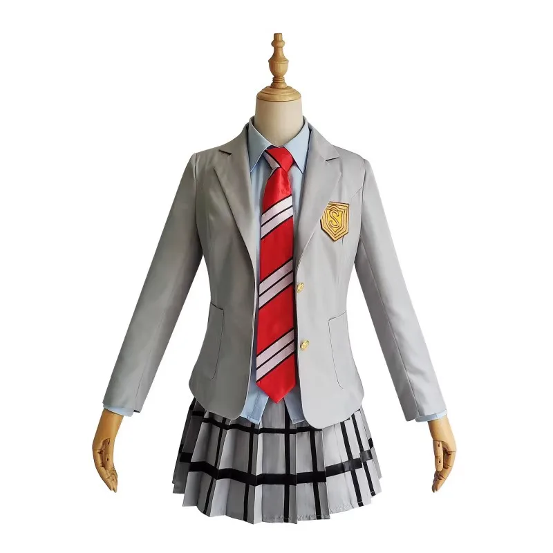 Anime Your Lie in April Kaori Miyazono Cosplay Costume Arima Kousei Synthetic Wig Jacket Shirt Skirt School Uniform Girls Women
Anime Your Lie in April Kaori Miyazono Cosplay Costume Arima Kousei Synthetic Wig Jacket Shirt Skirt School Uniform Girls Women