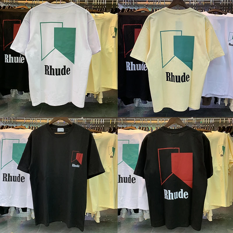 New Letter Print Logo RHUDE T-shirts Men Women High Quality Black White Apricot Top Fashion Short Sleeve Loose Rhude Tees gym
New Letter Print Logo RHUDE T-shirts Men Women High Quality Black White Apricot Top Fashion Short Sleeve Loose Rhude Tees gym