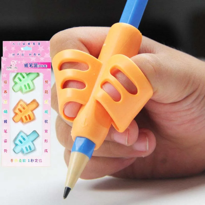 3Pcs/Lot Silicone Pen Grips Child Two-Finger Hand Writing Aid Tool Students Posture Correction Stationery School Office Supplies
3Pcs/Lot Silicone Pen Grips Child Two-Finger Hand Writing Aid Tool Students Posture Correction Stationery School Office Supplies