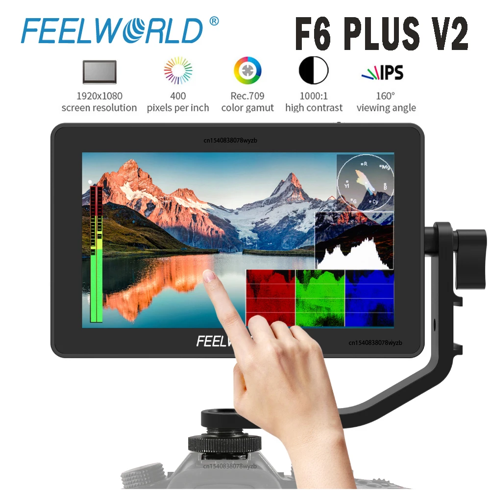 Монитор для камеры FEELWORLD F6 PLUS V2, 6-дюймовый IPS FHD1920x1080 монитор для цифровой зеркальной камеры, с поддержкой 4K HDMI
Монитор для камеры FEELWORLD F6 PLUS V2, 6-дюймовый IPS FHD1920x1080 монитор для цифровой зеркальной камеры, с поддержкой 4K HDMI