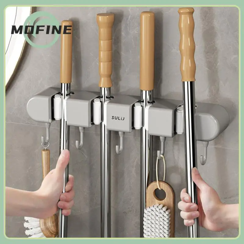 Strong Bearing Capacity Broomstick Hook Storage Rack Multifunctional Wet-resistant Mop Storage Rack Grey And White Mop Holder
Strong Bearing Capacity Broomstick Hook Storage Rack Multifunctional Wet-resistant Mop Storage Rack Grey And White Mop Holder