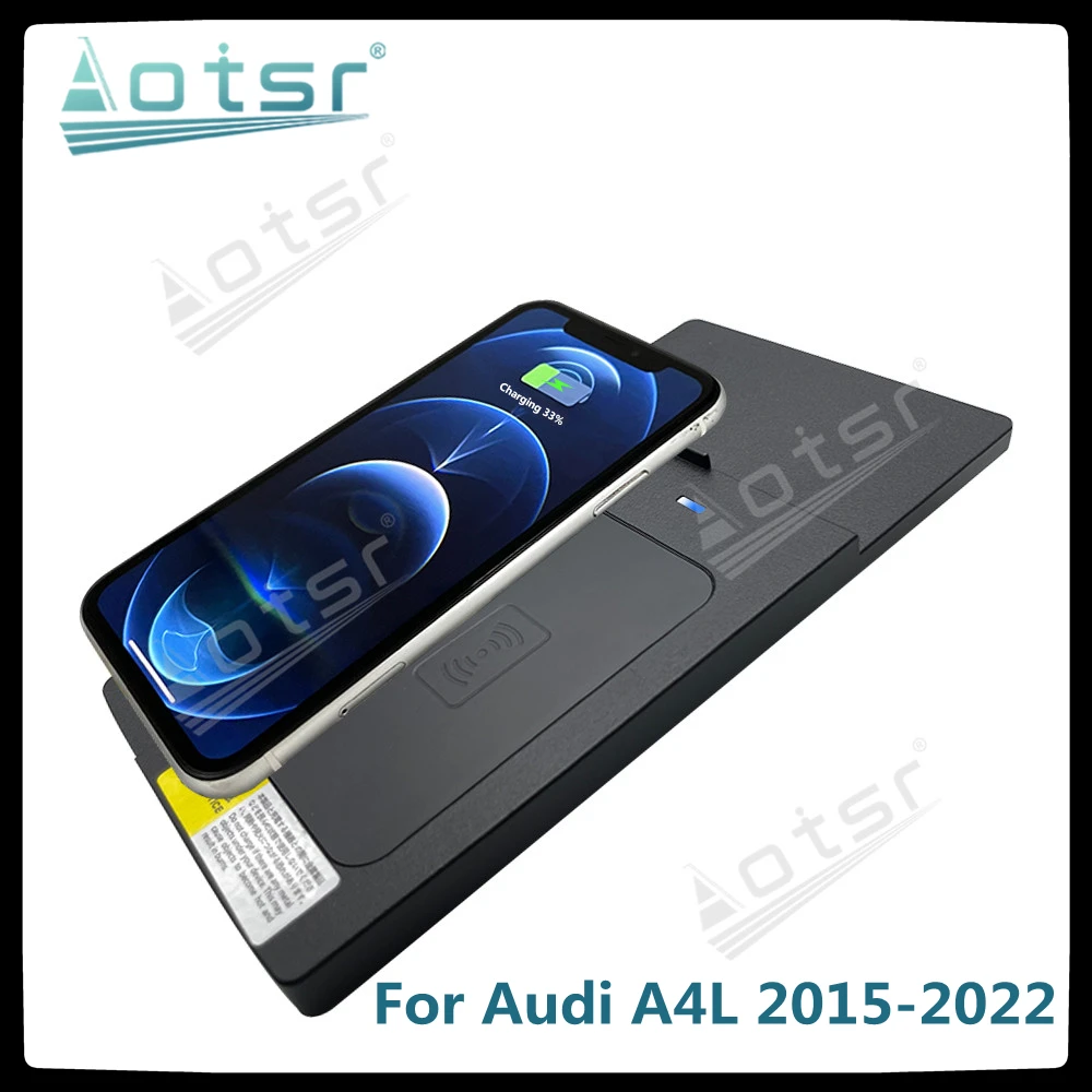 QI Car Wireless Charger Fast Charging For Audi A4L 2015- 2022 Intelligent Infrared Phone holder For Iphone Samsung
QI Car Wireless Charger Fast Charging For Audi A4L 2015- 2022 Intelligent Infrared Phone holder For Iphone Samsung