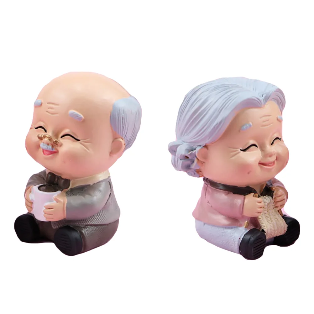 2 Pcs Old Man Granny Ornaments Bride Gift Cake Resin Topper Toppers Household Decoration Bridegroom
2 Pcs Old Man Granny Ornaments Bride Gift Cake Resin Topper Toppers Household Decoration Bridegroom