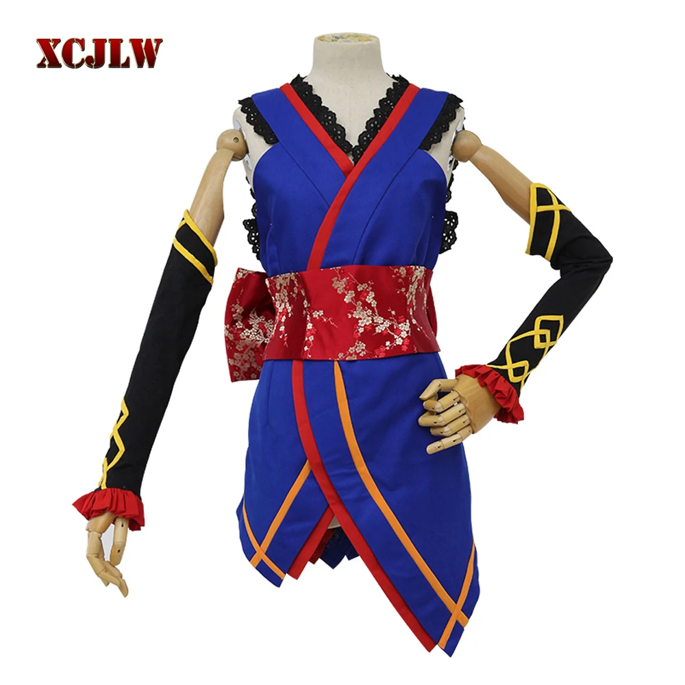 

XCJLW Game FGO Fate Grand Order Miyamoto Musashi Dress Yukata Uniform Outfit Anime Cosplay Christmas Cosplay For Halloween