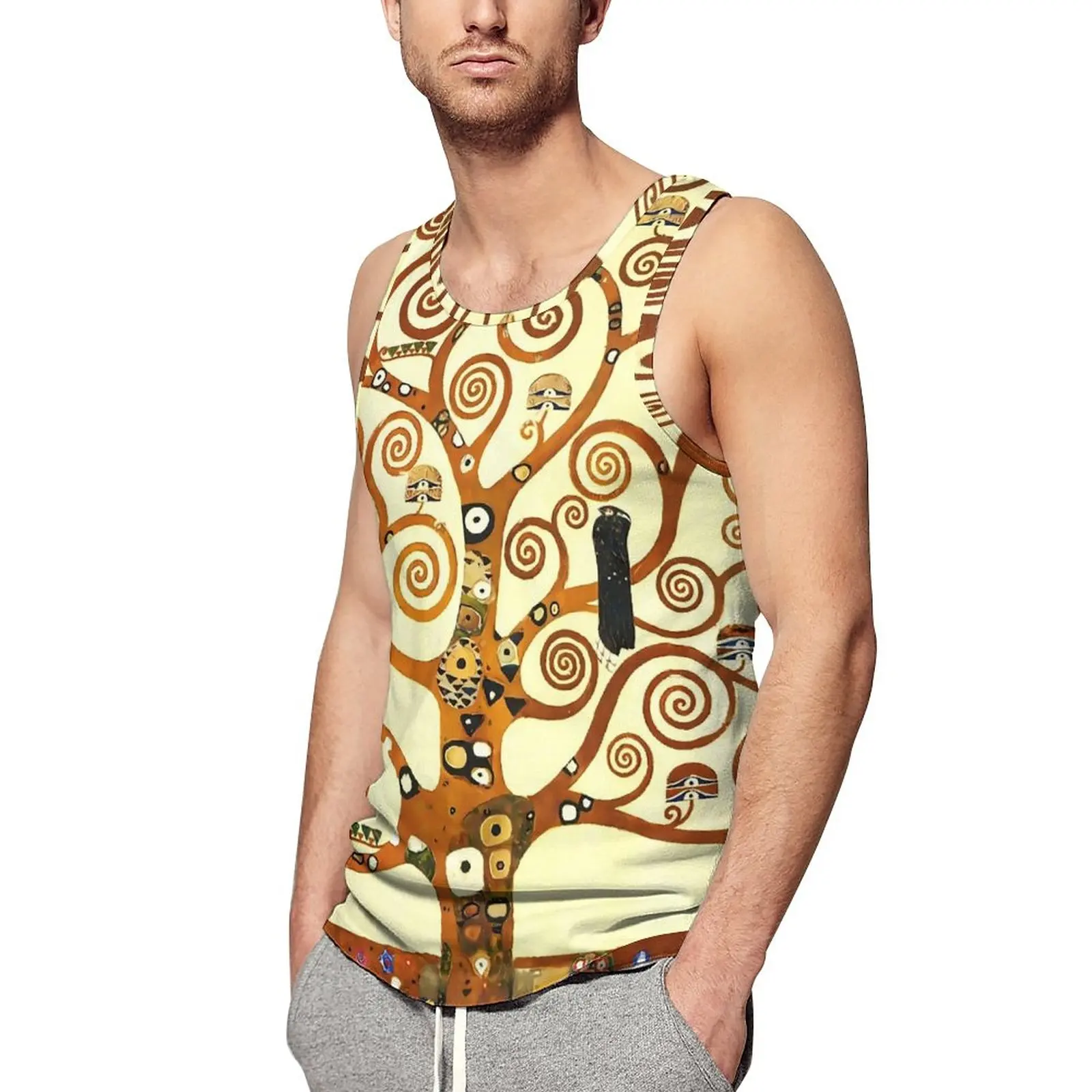 Gustav Klimt Art Tank Top Mens The Tree of Life Gym Oversized Tops Summer Vintage Custom Sleeveless Shirts
Gustav Klimt Art Tank Top Mens The Tree of Life Gym Oversized Tops Summer Vintage Custom Sleeveless Shirts