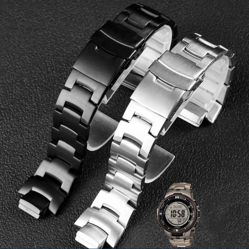 Ремешок из нержавеющей стали для Casio PROTREK, 3100, 6000, 6100, серебристый, черный, сменный Браслет из твердой стали для часов
Ремешок из нержавеющей стали для Casio PROTREK, 3100, 6000, 6100, серебристый, черный, сменный Браслет из твердой стали для часов