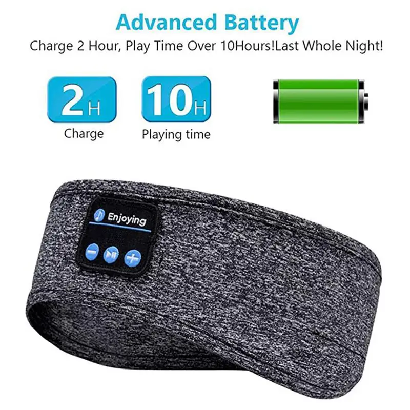 Wireless Bluetooth Headset Sports Headband Lightweight Soft Elastic Comfort Wireless Music Headset Sleep Mask
Wireless Bluetooth Headset Sports Headband Lightweight Soft Elastic Comfort Wireless Music Headset Sleep Mask