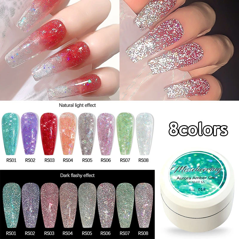 Nail Diamond Nail Varnishes Aurora Amber UV Gel Glitter Glue Reflective Polish LED Lamp Dazzling Flashing DIY Art Laser Manicure
Nail Diamond Nail Varnishes Aurora Amber UV Gel Glitter Glue Reflective Polish LED Lamp Dazzling Flashing DIY Art Laser Manicure