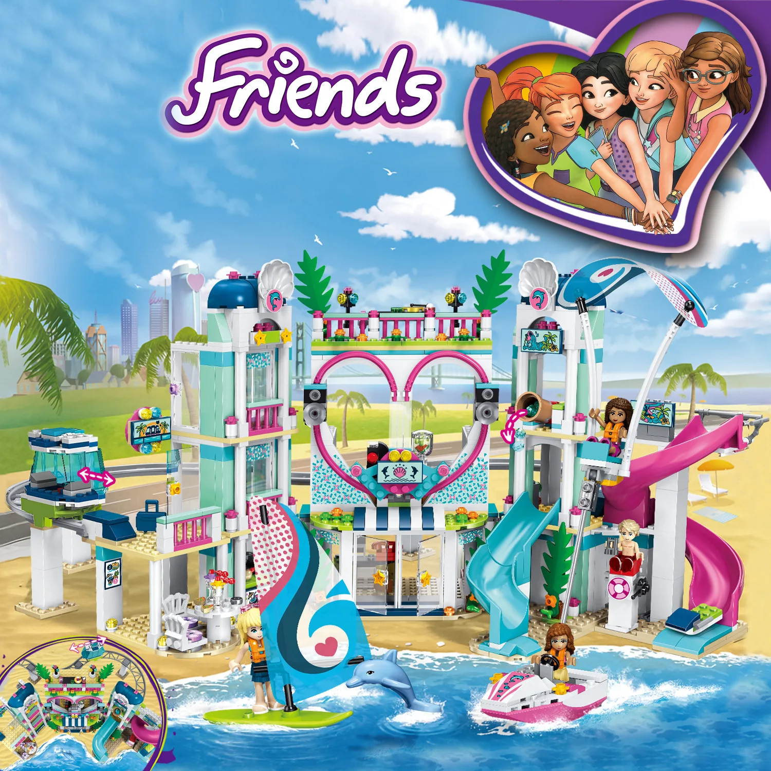 2022 New Friends The Heart Lake City Resort Model 1039pcs 41347 Building Blocks Bricks Toys For Children Birthday Gifts
2022 New Friends The Heart Lake City Resort Model 1039pcs 41347 Building Blocks Bricks Toys For Children Birthday Gifts
