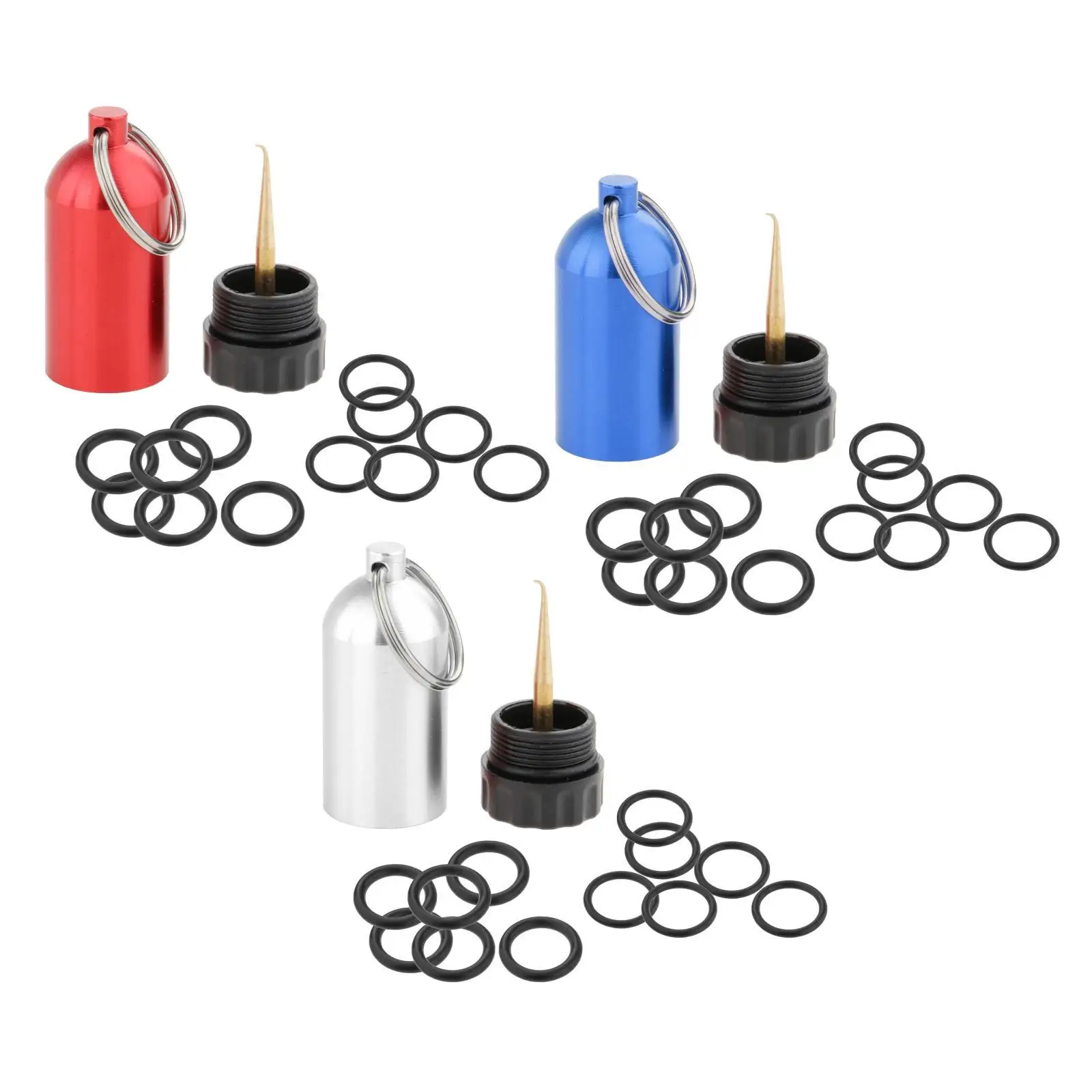 Mini Aluminum Alloy Scuba Dive Diving Tank Keychain with 12 O Rings and Brass Pick Functional Lightweight Solid Construction
Mini Aluminum Alloy Scuba Dive Diving Tank Keychain with 12 O Rings and Brass Pick Functional Lightweight Solid Construction