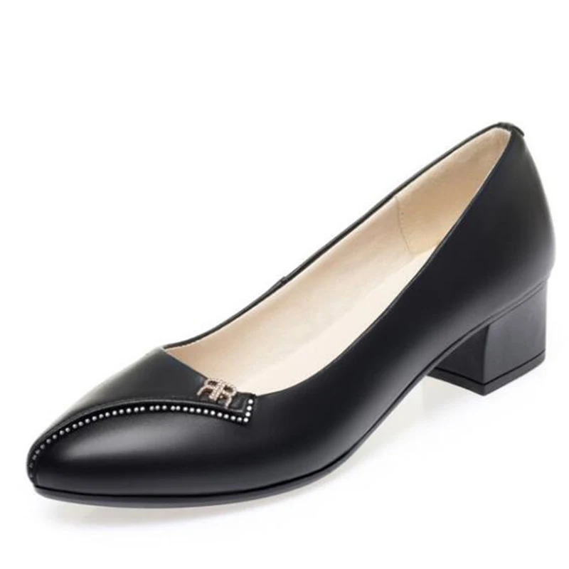 Spring PU Leather Shoes Women Mid Heels Black Shoes Summer Flight Attendant Shoes Fashion Workplace Shoes Female Large Size
Spring PU Leather Shoes Women Mid Heels Black Shoes Summer Flight Attendant Shoes Fashion Workplace Shoes Female Large Size