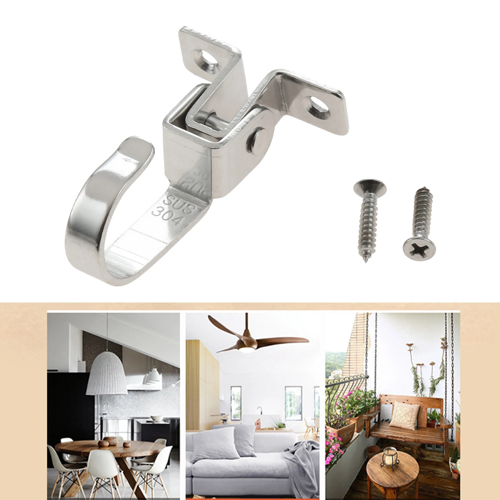 Heavy Duty Wall Hook Stainless Steel Screw on Rotary Hook for Hanging Coats Plants Towels Keys Hat Single Shower Hanger Hook
Heavy Duty Wall Hook Stainless Steel Screw on Rotary Hook for Hanging Coats Plants Towels Keys Hat Single Shower Hanger Hook