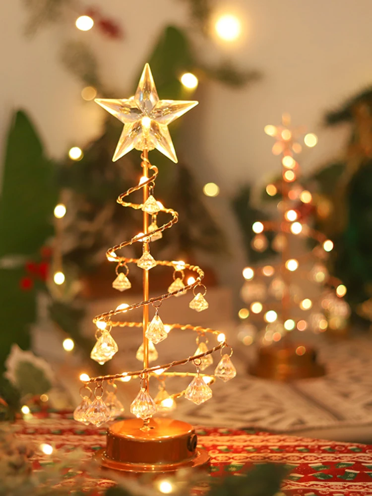 Crystal Tree Lamp Christmas Tree Night Light LED Pendant Table Lamp Girl's Birthday Bedroom Decorative Atmosphere Lamp
Crystal Tree Lamp Christmas Tree Night Light LED Pendant Table Lamp Girl's Birthday Bedroom Decorative Atmosphere Lamp