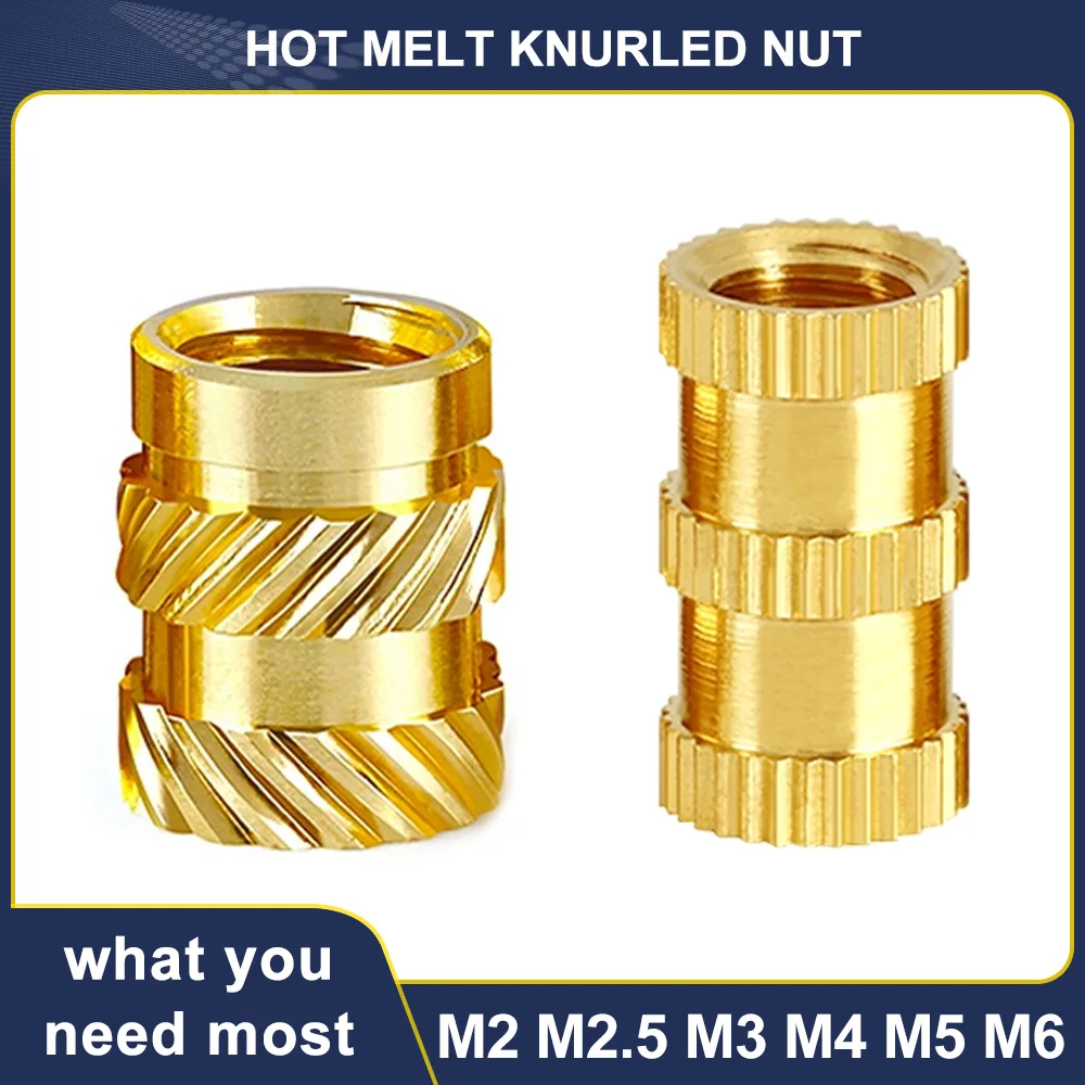 M2 M2.5 M3 M4 M5 M6 Brass Heat Threaded Insert Nut Knurled Hot Melt Molding Injection Embedded Insertion Nut of 3D Printing
M2 M2.5 M3 M4 M5 M6 Brass Heat Threaded Insert Nut Knurled Hot Melt Molding Injection Embedded Insertion Nut of 3D Printing