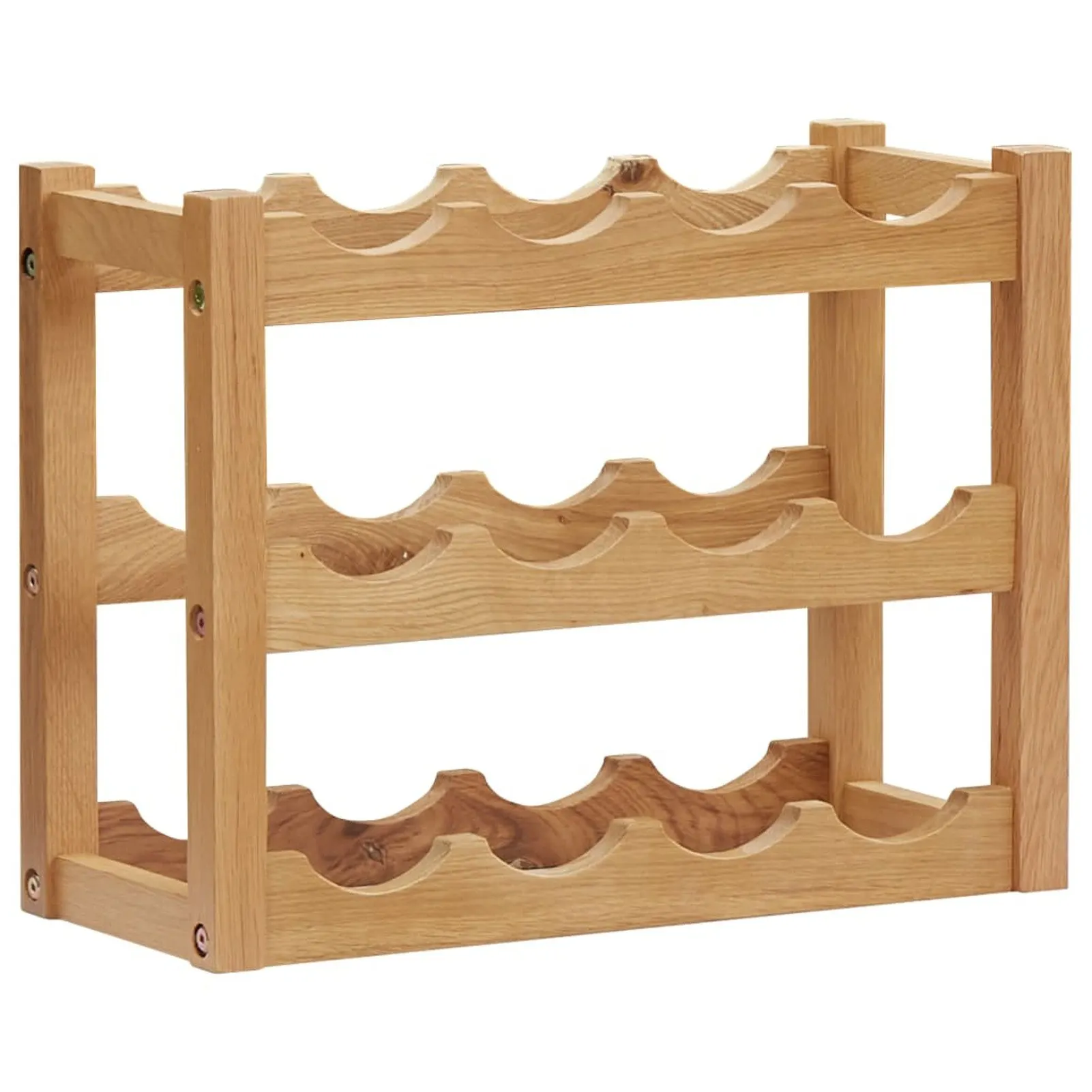 Wine Rack for 12 Bottles 18.5"x8.3"x14.2" Solid Oak Wood
Wine Rack for 12 Bottles 18.5"x8.3"x14.2" Solid Oak Wood