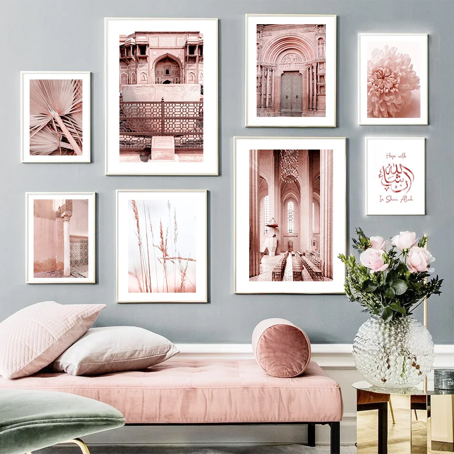 Arabian Mosque Peony Flower Palm Leaves Wall Art Canvas Painting Nordic Posters And Prints Wall Pictures For Living Room Decor
Arabian Mosque Peony Flower Palm Leaves Wall Art Canvas Painting Nordic Posters And Prints Wall Pictures For Living Room Decor