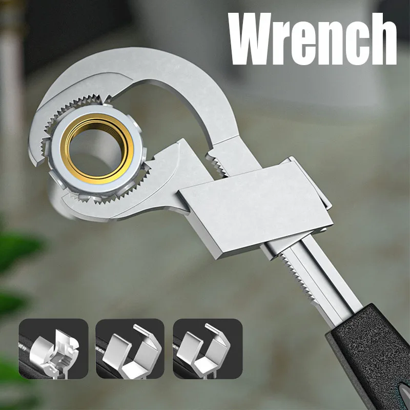 Universal Adjustable Double-Ended Wrench For Bathroom Disassembly Assembly Sanitary Ware Water Pipe Puts Repair Home Accessories
Universal Adjustable Double-Ended Wrench For Bathroom Disassembly Assembly Sanitary Ware Water Pipe Puts Repair Home Accessories