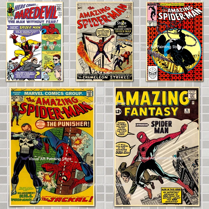 Spiderman Marvel Classical Movie Canvas Painting Posters Wall Art Pictures Decoration for Bedroom Home Decor Kids Birthday Gift
Spiderman Marvel Classical Movie Canvas Painting Posters Wall Art Pictures Decoration for Bedroom Home Decor Kids Birthday Gift