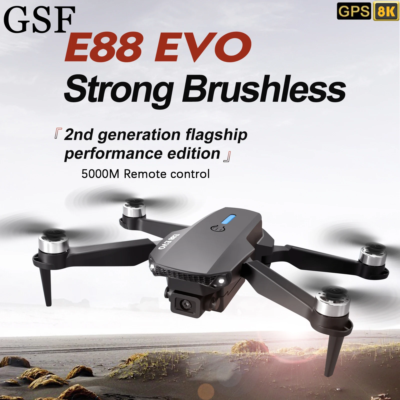 Новый бесщеточный двигатель E88EVO, беспилотный летательный аппарат с функцией позиционирования оптического потока
Новый бесщеточный двигатель E88EVO, беспилотный летательный аппарат с функцией позиционирования оптического потока