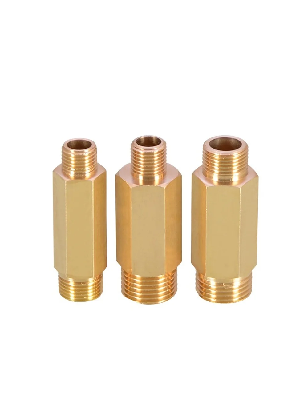 All-copper Double Outer Wire Direct Extension Tube Variable Diameter Conversion External Thread Copper Connector Accessories
All-copper Double Outer Wire Direct Extension Tube Variable Diameter Conversion External Thread Copper Connector Accessories