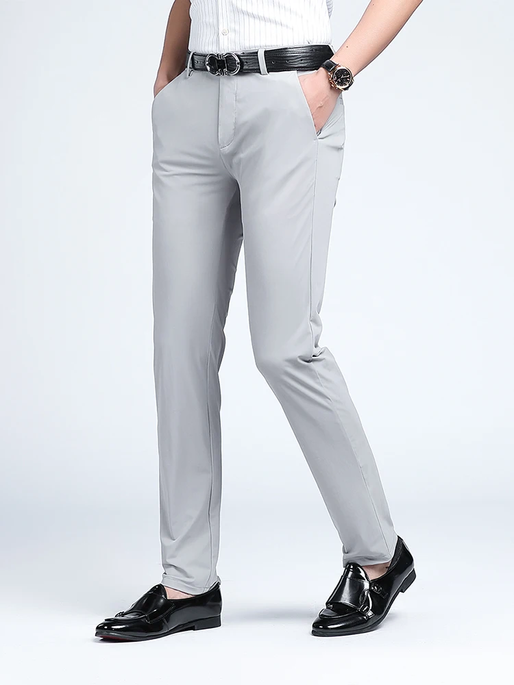Summer Breathable Cooling Men Pants Business Casual Lightweight Stretch Nylon Slim Trousers Male Straight Long Suit Pant
Summer Breathable Cooling Men Pants Business Casual Lightweight Stretch Nylon Slim Trousers Male Straight Long Suit Pant