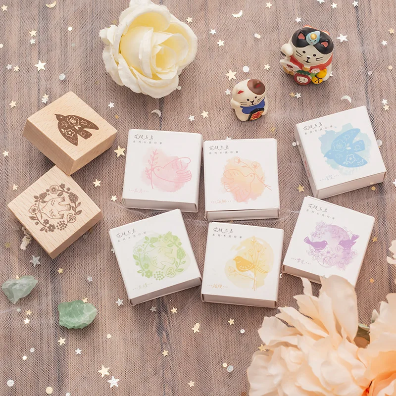 Wooden Stamps Seal Flower Branch and Bird Series Fresh and Simple Artistic Hand Curtain Decorative Printing Paintings
Wooden Stamps Seal Flower Branch and Bird Series Fresh and Simple Artistic Hand Curtain Decorative Printing Paintings