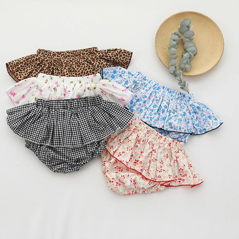 Summer Short Skirt Children Flower Lattice Design Bloomers High Waist Vintage Dress Baby Kids Girls Ruffle Floral Pants Shorts
Summer Short Skirt Children Flower Lattice Design Bloomers High Waist Vintage Dress Baby Kids Girls Ruffle Floral Pants Shorts