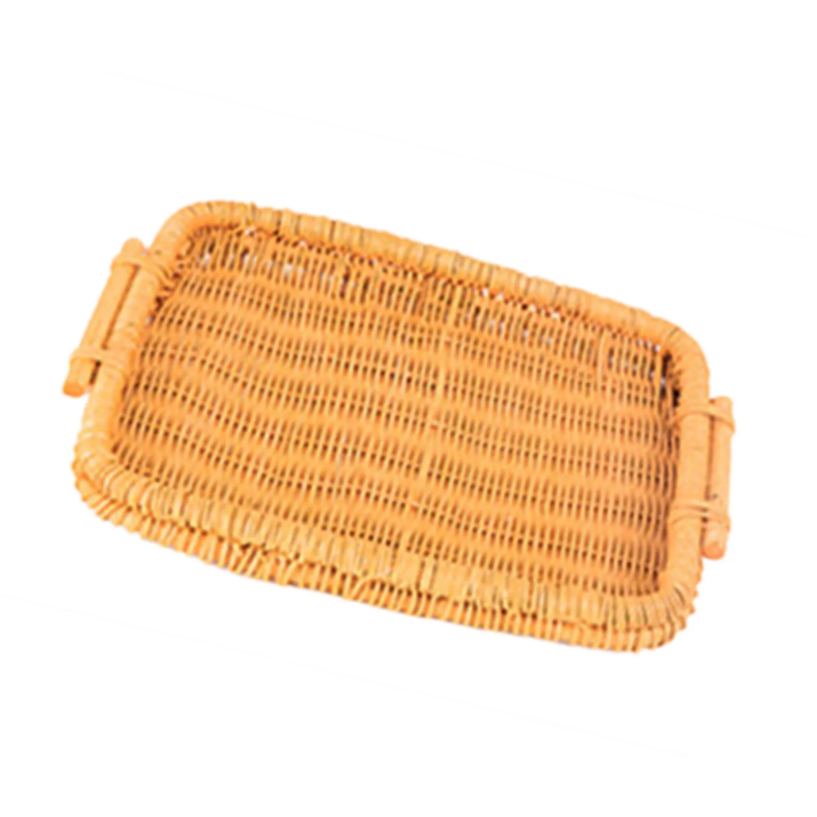 Handwoven Rattan Storage Basket Square Wicker Tray Picnic Basket Bread Food Plate Fruit Cake Sundries Box Kitchen Decoration 
Handwoven Rattan Storage Basket Square Wicker Tray Picnic Basket Bread Food Plate Fruit Cake Sundries Box Kitchen Decoration