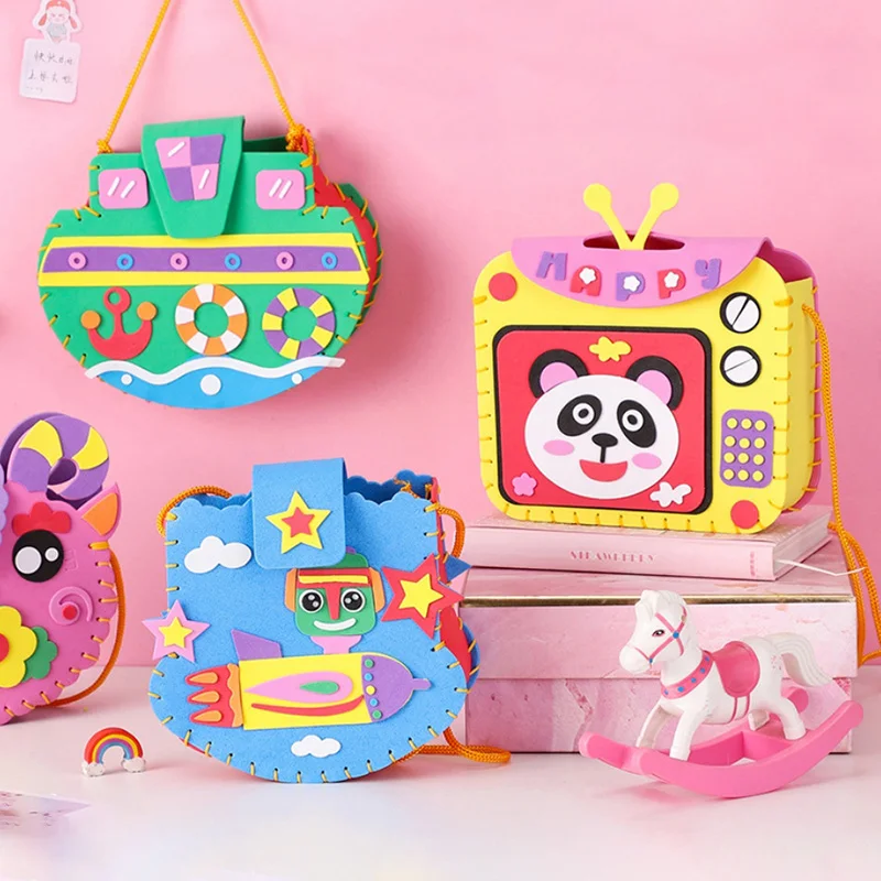 Non-Woven Fabric DIY Handbag Girls Gift Fabrication Colorful Cartoon Animal Bags Arts Crafts Toys Kindergarten Handmade Material
Non-Woven Fabric DIY Handbag Girls Gift Fabrication Colorful Cartoon Animal Bags Arts Crafts Toys Kindergarten Handmade Material