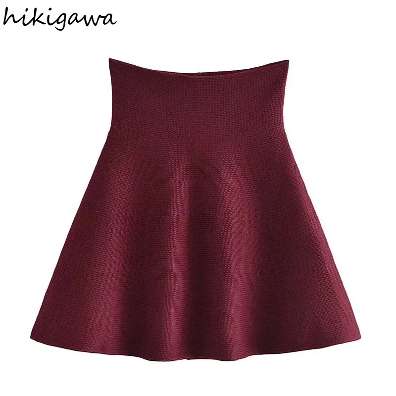 Hikigawa Women Fashion High Waist Solid Knitting Short Skirts Sexy Mini Skirt Casual Streetwear Female Chic Faldas Mujer
Hikigawa Women Fashion High Waist Solid Knitting Short Skirts Sexy Mini Skirt Casual Streetwear Female Chic Faldas Mujer