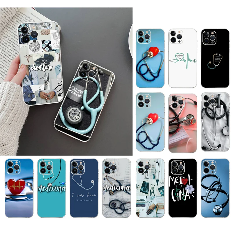 Phone Case For iphone 14 Pro Max 13 12 11 Pro Max XS XR X 12mini 7 8 Plus SE Doctor Stethoscope Case Funda
Phone Case For iphone 14 Pro Max 13 12 11 Pro Max XS XR X 12mini 7 8 Plus SE Doctor Stethoscope Case Funda