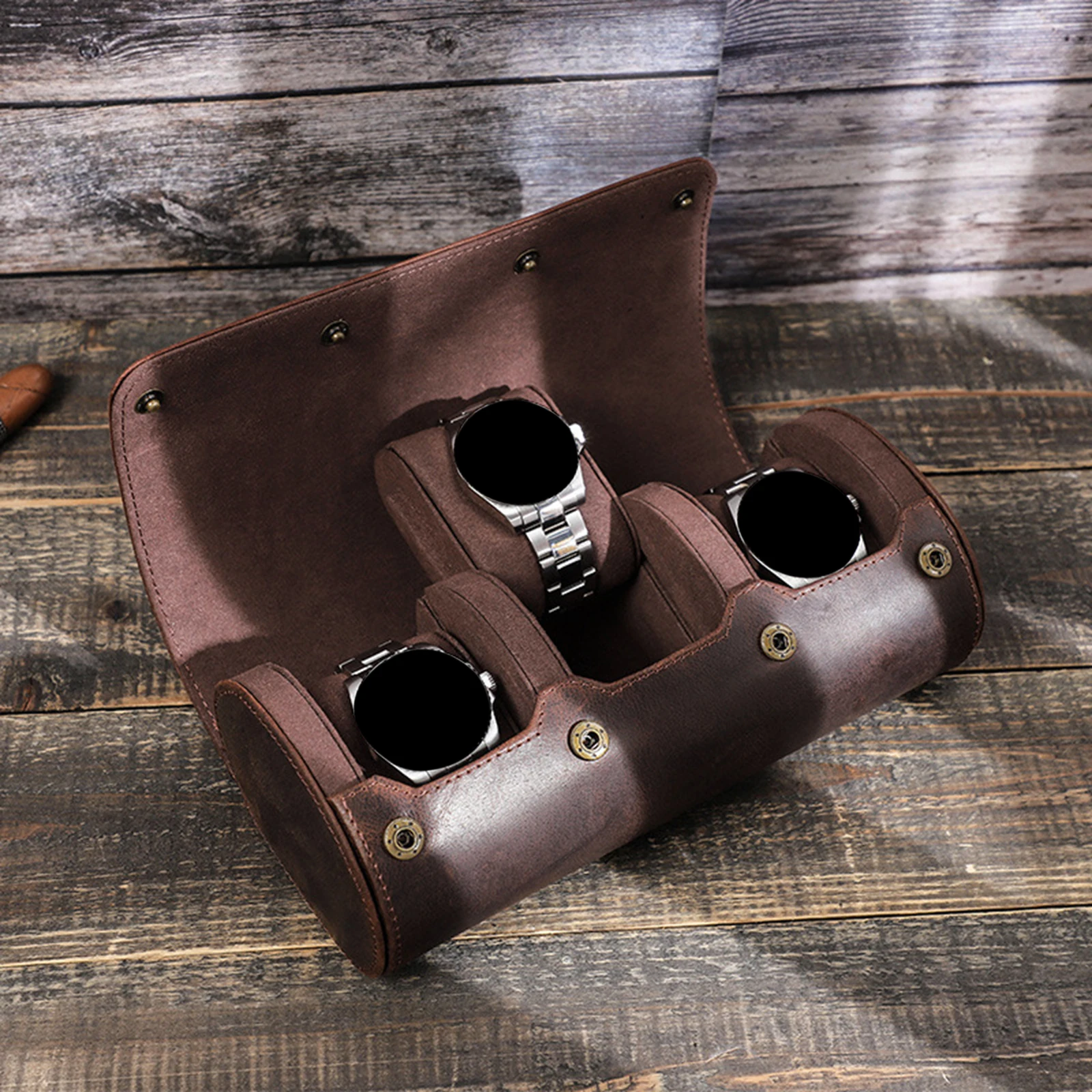 1/2/3 Slots Portable Watch Roll Travel Case Chic Vintage Leather Watch Storage Box with Slid in Out Wristwatch Pouch Organizer
1/2/3 Slots Portable Watch Roll Travel Case Chic Vintage Leather Watch Storage Box with Slid in Out Wristwatch Pouch Organizer