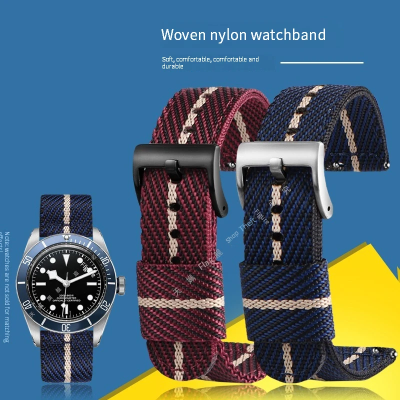 Nylon Watch Strap 20mm 22mm For Tudor Omega Universal Replacement Watchband Fast Release Wristwatch Woven Band Accessories
Nylon Watch Strap 20mm 22mm For Tudor Omega Universal Replacement Watchband Fast Release Wristwatch Woven Band Accessories