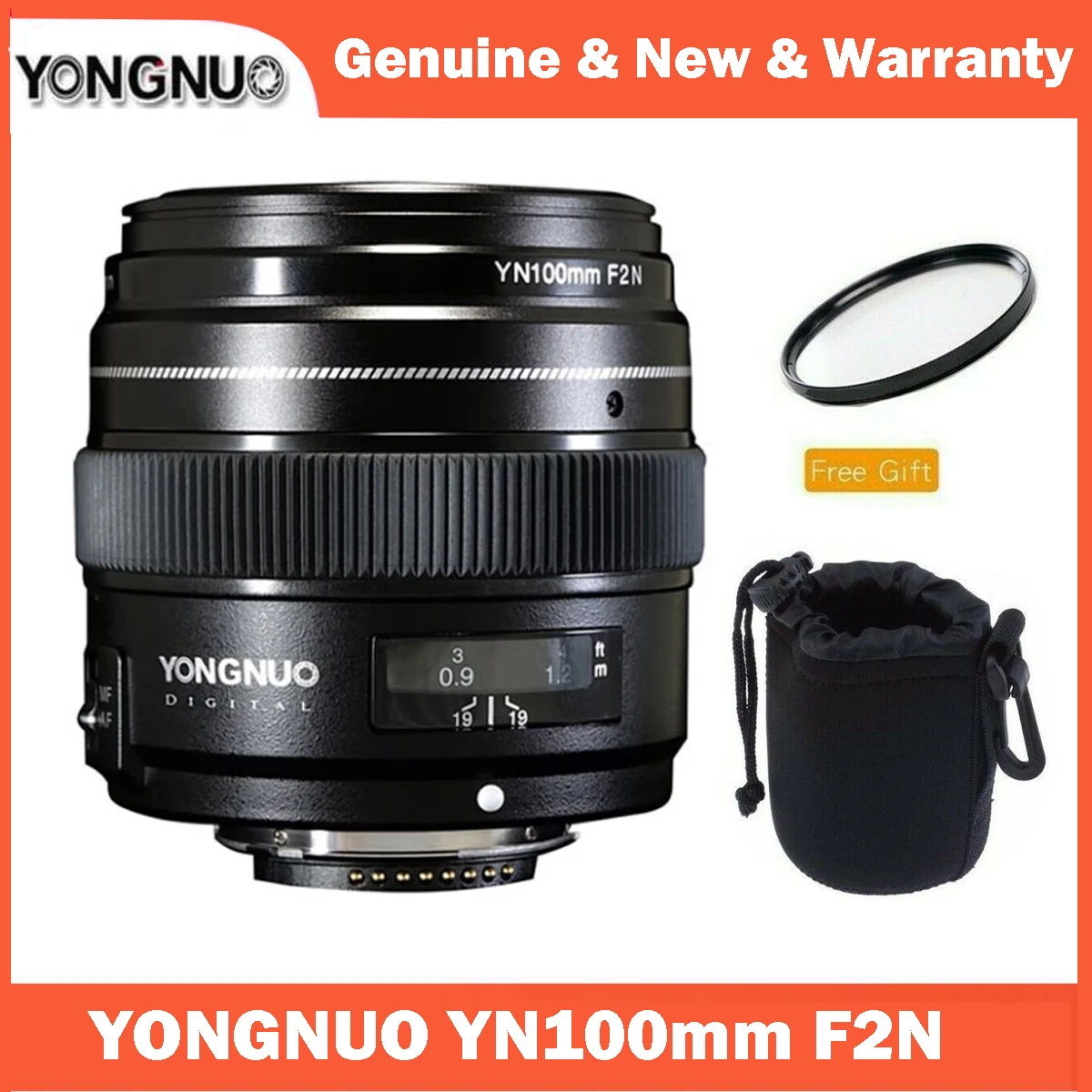 YONGNUO YN100mm F2N 1:2 AF MF Large Aperture Auto Prime Focus Lens for Nikon DSLR Cameras
YONGNUO YN100mm F2N 1:2 AF MF Large Aperture Auto Prime Focus Lens for Nikon DSLR Cameras
