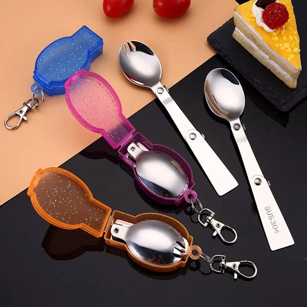 Stainless Pocket Spoon Fork Travel Camping Utensil Light Small Foldable Spoon Fork Camping Picnic Tool Tableware
Stainless Pocket Spoon Fork Travel Camping Utensil Light Small Foldable Spoon Fork Camping Picnic Tool Tableware