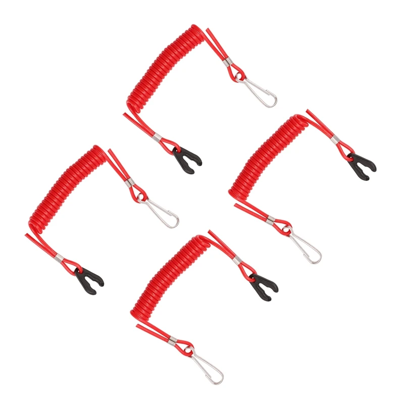 4 Safety Ropes For Yamaha PWC Jet Ski Wave Runners Stop Killing TPU + PVC Red Ignition Key Floating Safety Rope
4 Safety Ropes For Yamaha PWC Jet Ski Wave Runners Stop Killing TPU + PVC Red Ignition Key Floating Safety Rope