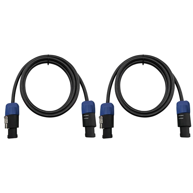 2 Pack Male Speakon To Speakon Cables, Professional 12 Gauge AWG Audio Cord DJ Speaker Cable Wire With Twist Lock
2 Pack Male Speakon To Speakon Cables, Professional 12 Gauge AWG Audio Cord DJ Speaker Cable Wire With Twist Lock