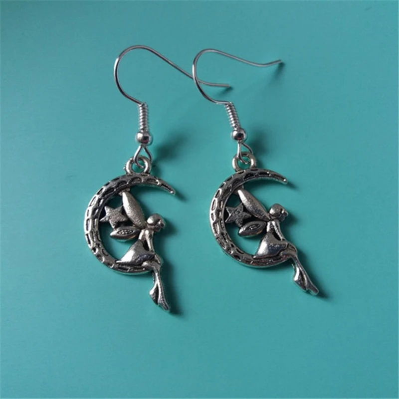 Fairy and Moon Dangle Earrings, Girls Earrings, Fairy Hook Earrings, Girl Friend Gift
Fairy and Moon Dangle Earrings, Girls Earrings, Fairy Hook Earrings, Girl Friend Gift