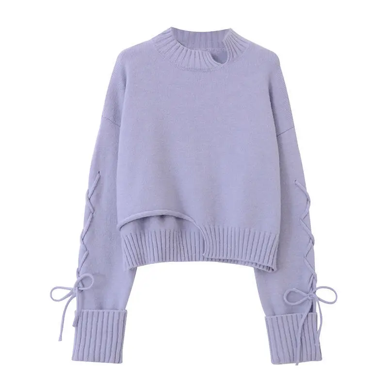 Autumn 2022 Y2k Fashion Korean Loose Long Sleeve Chic Sweater Women Streetwear Irregular Purple Knitted Pullover Sweater Female
Autumn 2022 Y2k Fashion Korean Loose Long Sleeve Chic Sweater Women Streetwear Irregular Purple Knitted Pullover Sweater Female