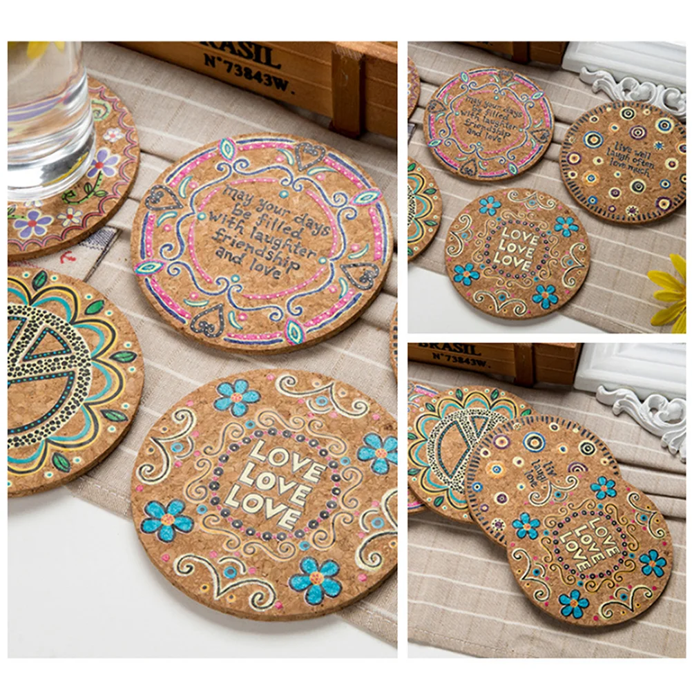 8 Pcs Round Natural Cork Coasters Heat Resistant Patterned Mats Tabletop Protection Drink Coasters (Mixed)
8 Pcs Round Natural Cork Coasters Heat Resistant Patterned Mats Tabletop Protection Drink Coasters (Mixed)