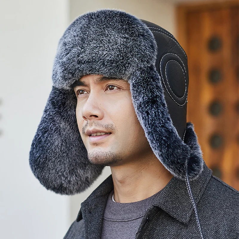 winter men 2023 real fur hat thick warm genuine sheep leather hat with rex rabbit fur plus size for Europe USA Canada Russian
winter men 2023 real fur hat thick warm genuine sheep leather hat with rex rabbit fur plus size for Europe USA Canada Russian