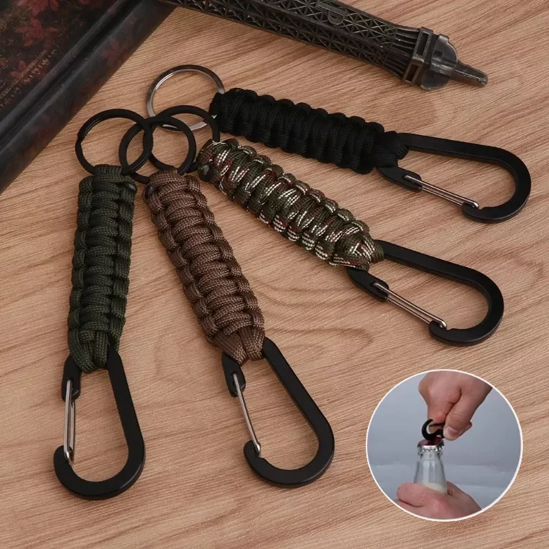 Umbrella Rope Corkscrew Car Keychain Climb Keychain Tactical Survival Tool Carabiner Hook Cord Backpack Buckle climbing
Umbrella Rope Corkscrew Car Keychain Climb Keychain Tactical Survival Tool Carabiner Hook Cord Backpack Buckle climbing