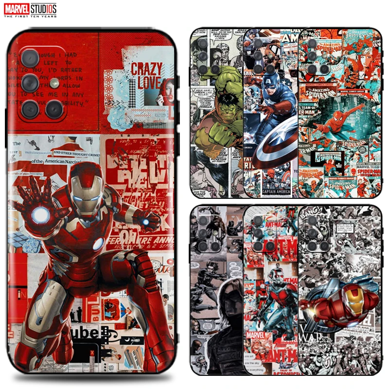 Marvel Avengers Phone Case For Samsung Galaxy A01 A11 A21 A21S A31 A41 A51 A71 A12 A22 A32 A52 A72 Back Carcasa Ultra-Thin
Marvel Avengers Phone Case For Samsung Galaxy A01 A11 A21 A21S A31 A41 A51 A71 A12 A22 A32 A52 A72 Back Carcasa Ultra-Thin
