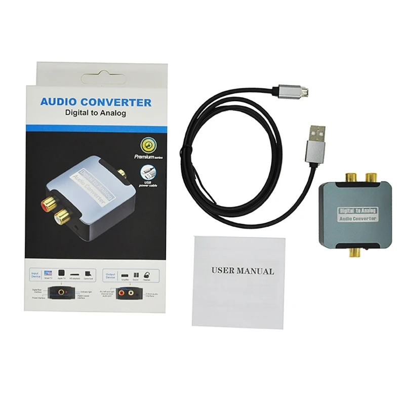 192KHz 24bit Digital to Analog Converter DAC SPDIF 3.5mm Optical to Analog L/R RCA Converter Optical to 3.5mm Dropship
192KHz 24bit Digital to Analog Converter DAC SPDIF 3.5mm Optical to Analog L/R RCA Converter Optical to 3.5mm Dropship