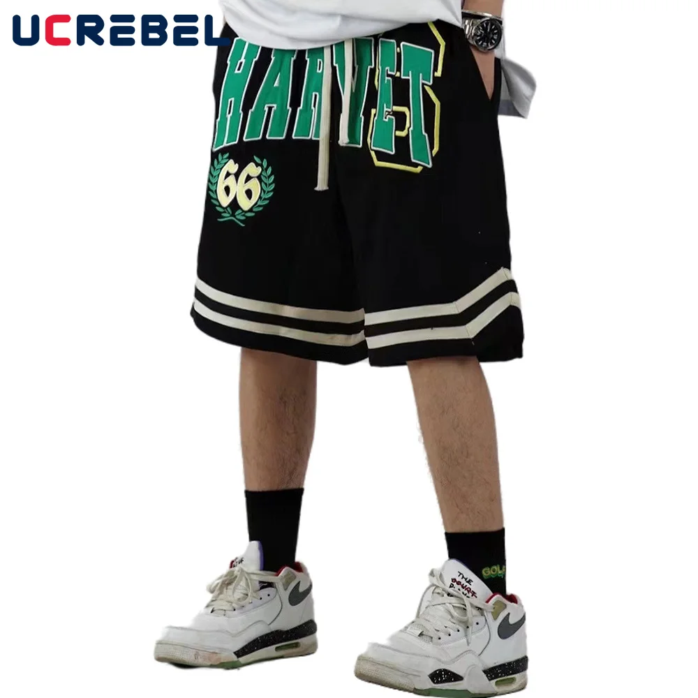 Letter Patch Casual Shorts Mens Summer Drawstring Elastic Waist Sweatshorts Streetwear Webbing Loose Knee-length Shorts Men
Letter Patch Casual Shorts Mens Summer Drawstring Elastic Waist Sweatshorts Streetwear Webbing Loose Knee-length Shorts Men
