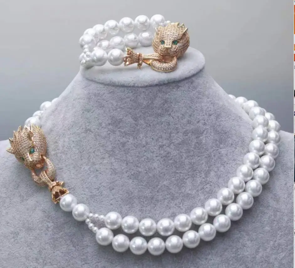 Genuine Selling Huge 4-12mm White South Sea Shell Pearl Round Beads Necklace bracelet Jewelry 925 Leopard head wedding Gift
Genuine Selling Huge 4-12mm White South Sea Shell Pearl Round Beads Necklace bracelet Jewelry 925 Leopard head wedding Gift