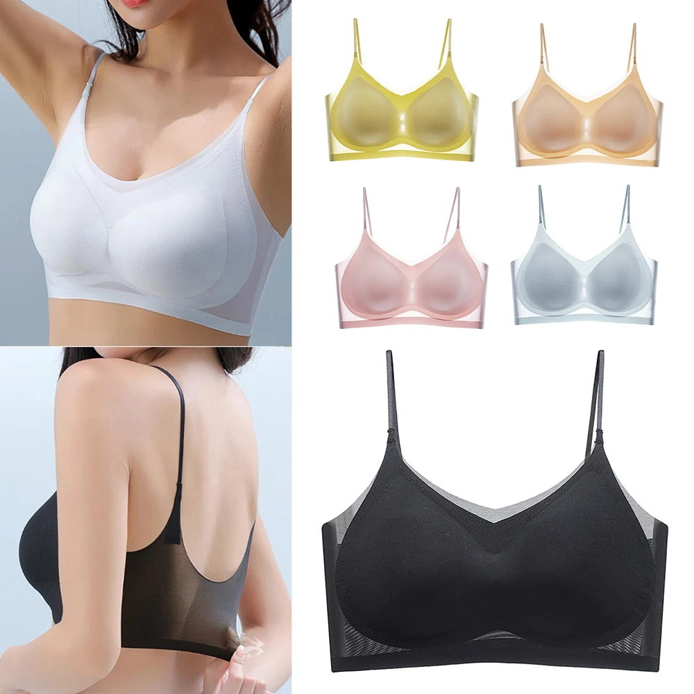 Ultra Thin Ice Silk Bra Beauty Back Sleep Bra Traceless Underwear Lingerie Ice Silk Bra Seamless Strap Breathable Sleep Bra
Ultra Thin Ice Silk Bra Beauty Back Sleep Bra Traceless Underwear Lingerie Ice Silk Bra Seamless Strap Breathable Sleep Bra