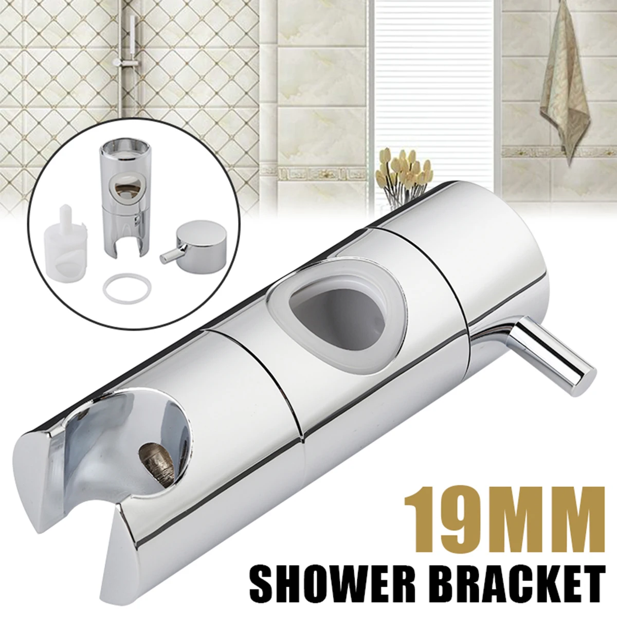 Shower Head Holder Chrome Shower Head Holder Slider Bracket Riser Rail Screwed Wall Bathroom Easily Install Sturdy Construction
Shower Head Holder Chrome Shower Head Holder Slider Bracket Riser Rail Screwed Wall Bathroom Easily Install Sturdy Construction