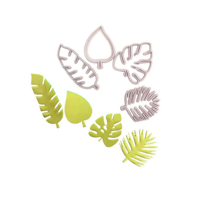 4pcs Leaf Cookie Cutter Mold Jungle Biscuit Cookie Cutter Fondant Cake Decorating Mold DIY Cookie Mold Bakeware Baking Tools
4pcs Leaf Cookie Cutter Mold Jungle Biscuit Cookie Cutter Fondant Cake Decorating Mold DIY Cookie Mold Bakeware Baking Tools