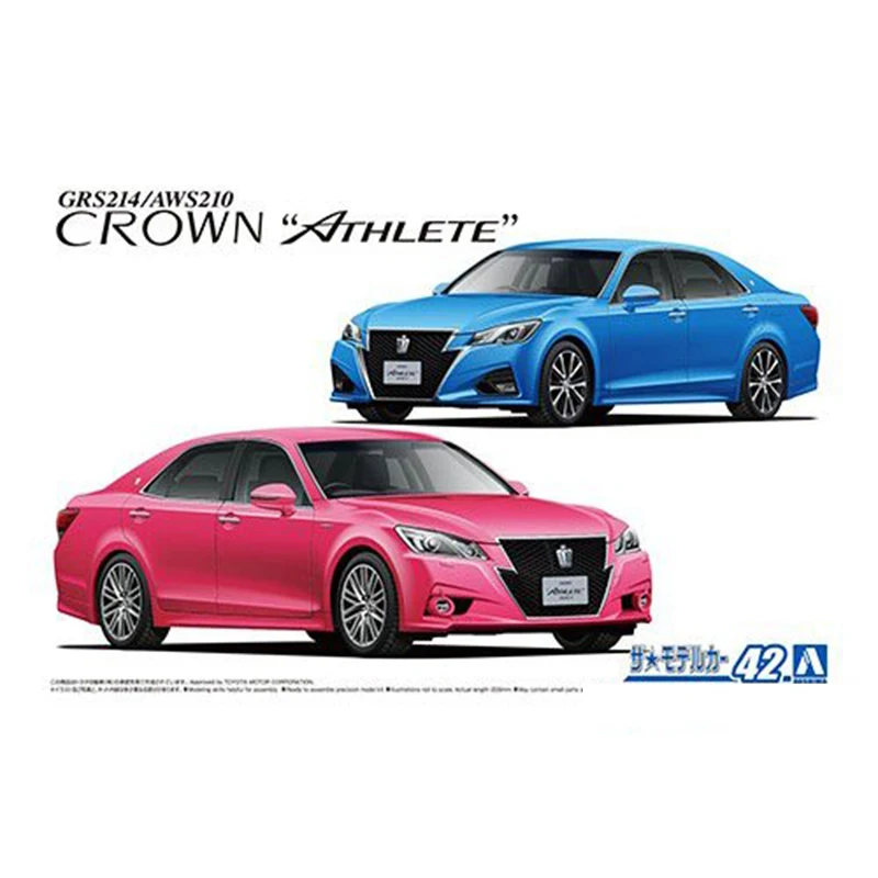 Aoshima 05876 Static Assembled Car Model Toy 1/24 Scale For Toyota Crown GRS214/AWS210 Ahelete G 2015 Car Model Kit
Aoshima 05876 Static Assembled Car Model Toy 1/24 Scale For Toyota Crown GRS214/AWS210 Ahelete G 2015 Car Model Kit